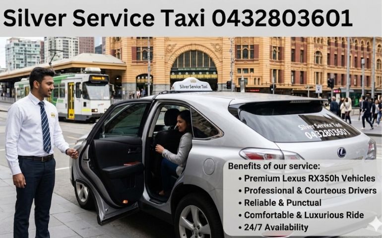
Silver Taxi Cab
